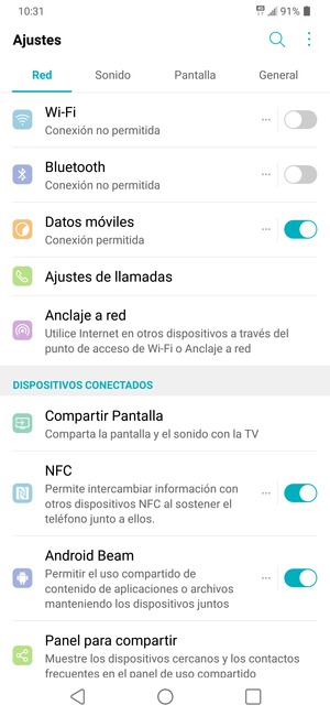 Seleccione Red