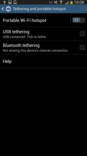Select Portable Wi-Fi hotspot