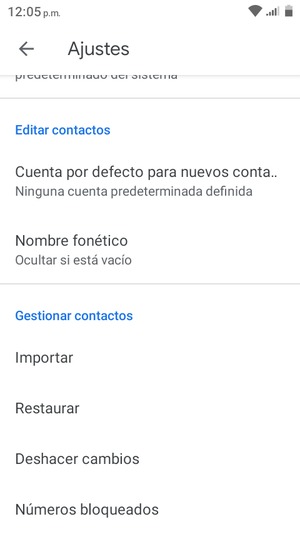 Desplácese y seleccione Importar