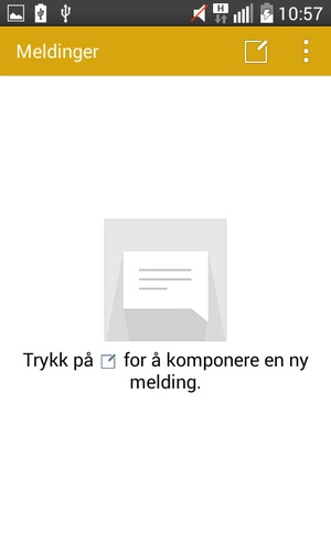 Velg menyknappen