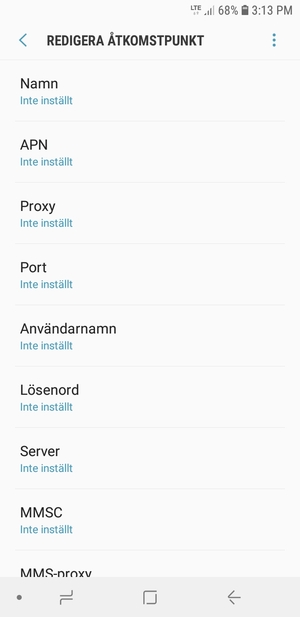 Ange internetinformation