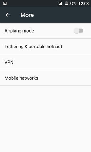 Select Tethering & portable hotspot