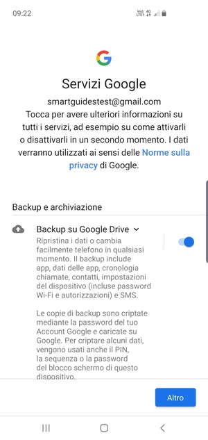 Seleziona Altro
