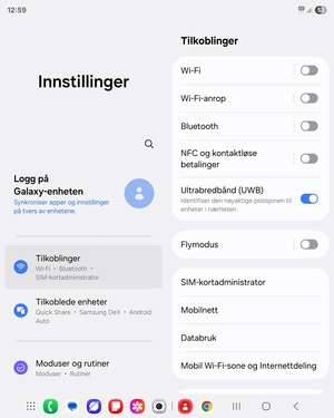 Velg Tilkoblinger