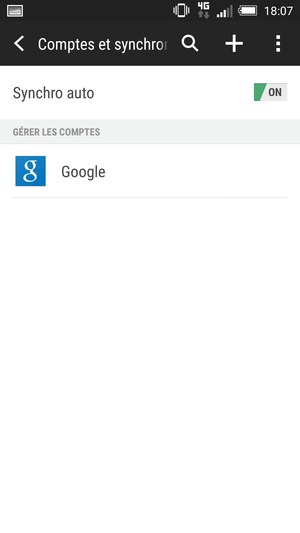 Sélectionnez Google