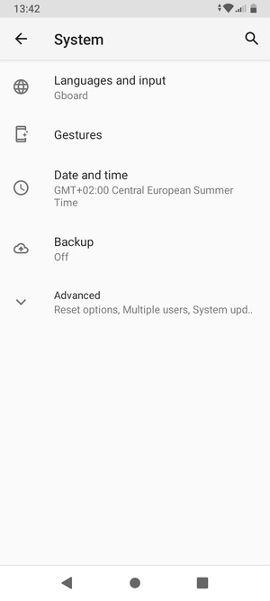 Select Backup