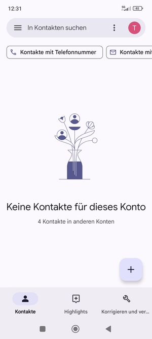 Wählen Sie Korrigieren und verwalten