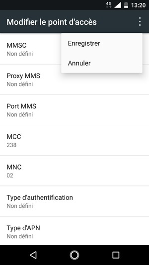 Sélectionnez Enregistrer