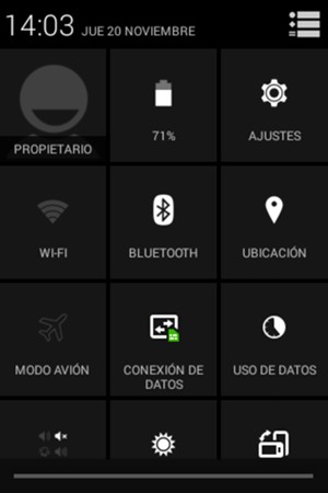 Desactive BLUETOOTH y UBICACIÓN