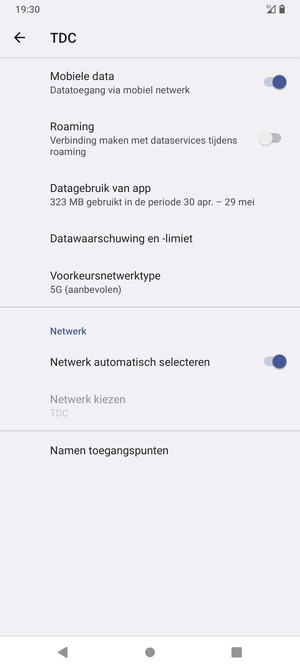 Schakel Netwerk automatisch selecteren uit