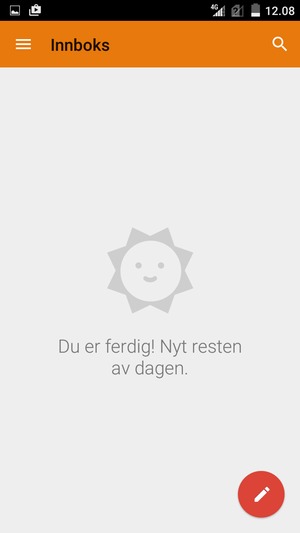 Gmail/Hotmail er klar til bruk