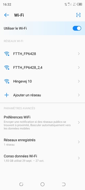Sélectionnez le réseau sans fil auquel vous souhaitez vous connecter