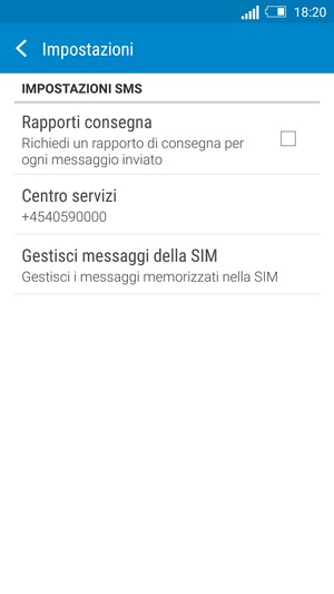 Seleziona Centro servizi