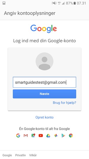 Vælg Næste
