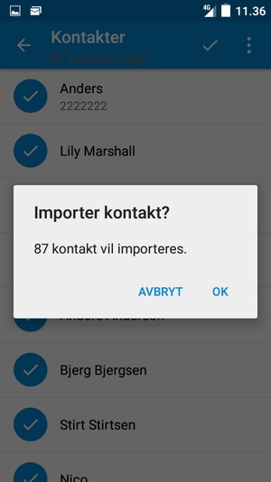 Velg OK