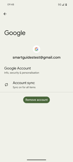 Select Account sync