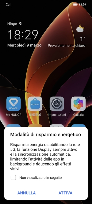 Seleziona ATTIVA