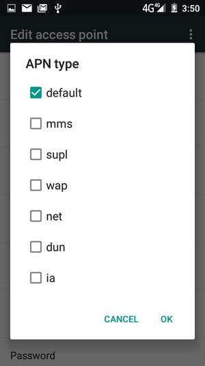 Check the default checkbox and select OK