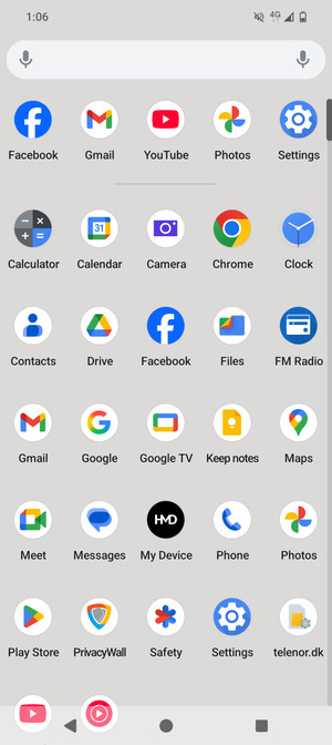 Scroll to and select Settings