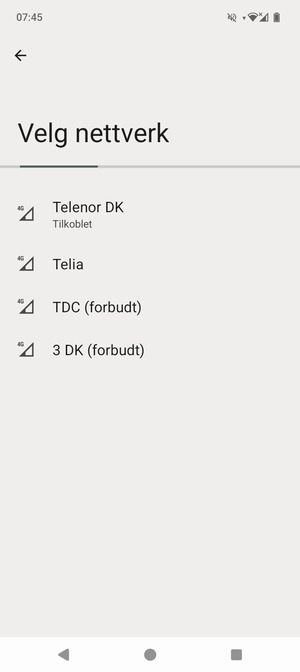 Vent til søket er ferdig