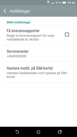 Välj Servicecenter