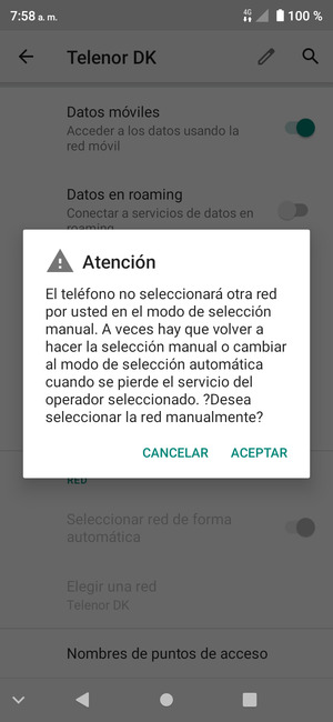 Seleccione ACEPTAR