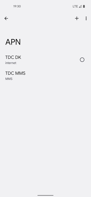 Sélectionnez le bouton du Menu