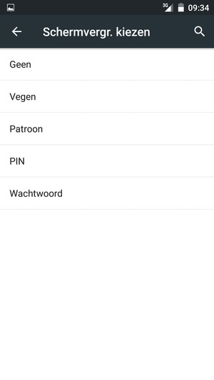 Selecteer Patroon
