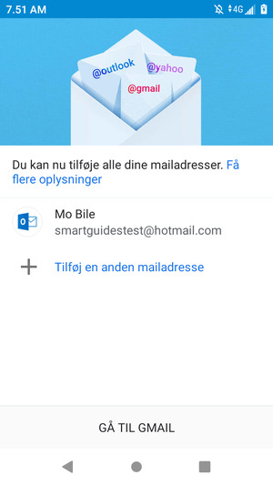 Vælg GÅ TIL GMAIL