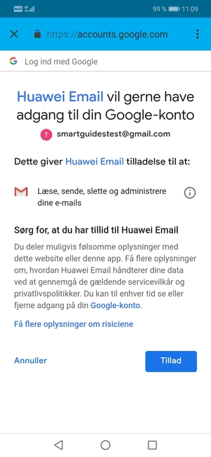Välj Tillåta
