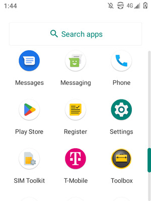 Scroll to and select Settings
