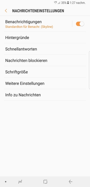 Wählen Sie Weitere Einstellungen