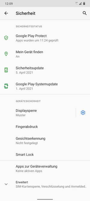 Ihr Handy ist jetzt mit einer Bildschirmsperre gesichert