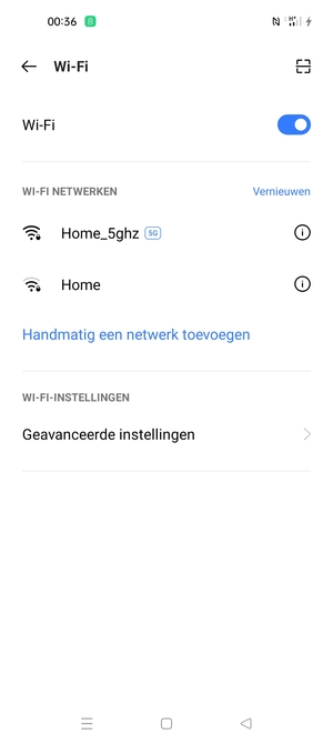 Selecteer het draadloze netwerk waarmee u verbinding wilt maken