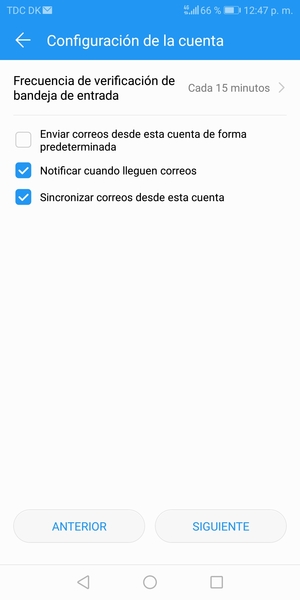 Seleccione SIGUIENTE