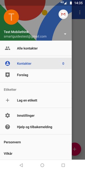 Velg Innstillinger