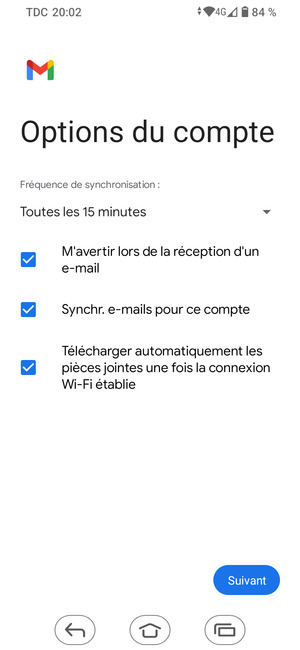Sélectionnez Suivant