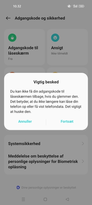 Vælg Fortsæt