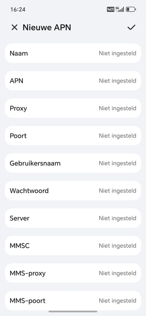 Voer mms-gegevens in