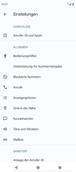 Wählen Sie Mailbox