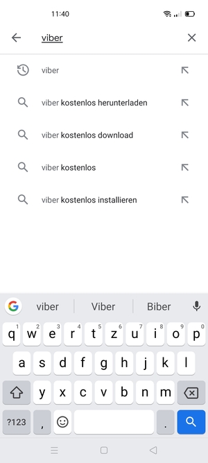 Geben Sie den Namen der App ein und wählen Sie Suchen