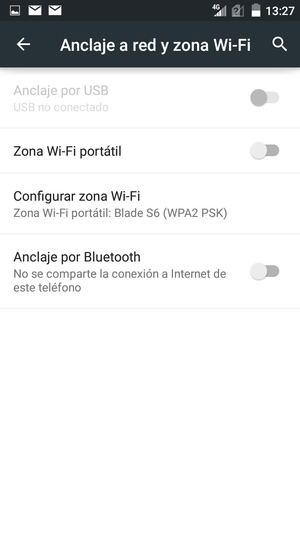 Seleccione Configurar zona Wi-Fi