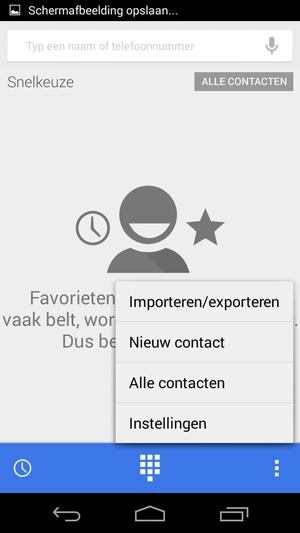 Selecteer Importeren/exporteren