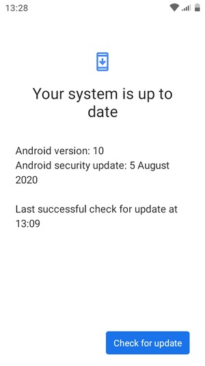 Select Check for update