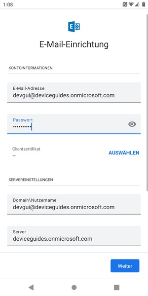 Geben Sie Ihre Passwort ein