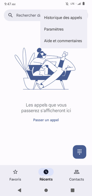 Sélectionnez Paramètres