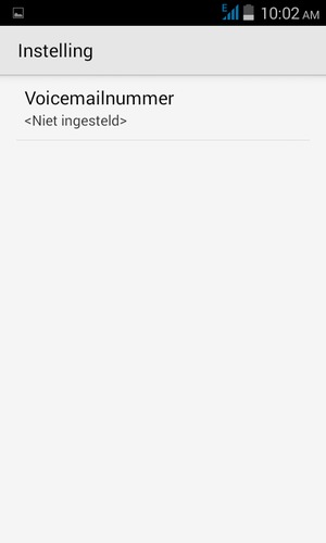 Selecteer Voicemailnummer