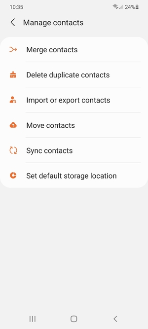 Select Import or export contacts