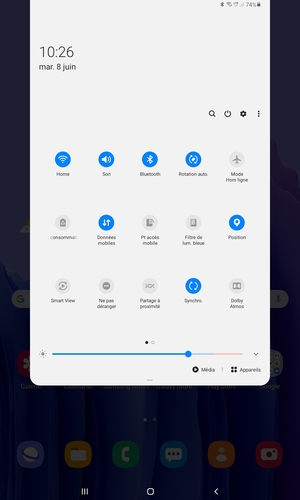 Désactiver Wi-Fi et Bluetooth