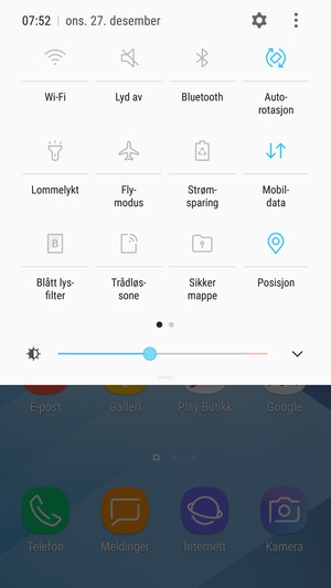 Velg Lyd av for å bytte til ringemodus igjen